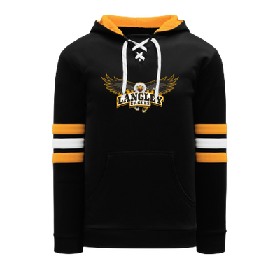 Langley Eagles -- Youth Full Front Eagles Hockey Stripe Hoody