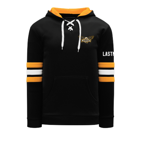 Langley Eagles -- Youth Embroidered Left Chest Hockey Stripe Hoody