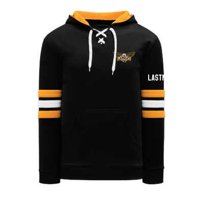 Langley Eagles -- Youth Embroidered Left Chest Hockey Stripe Hoody