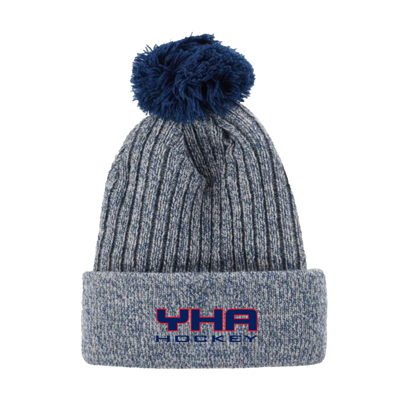 YHA -- Bauer New Era Team Marl Pom Knit Toque