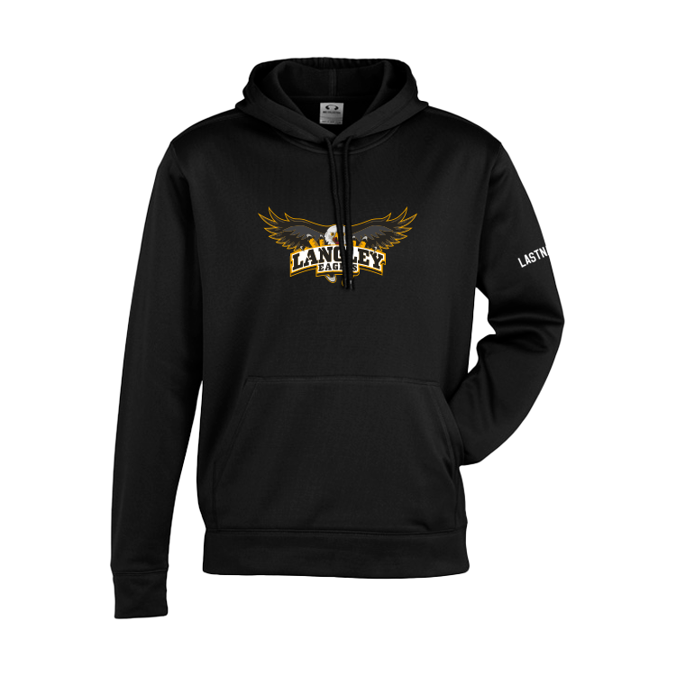 Langley Eagles -- Youth Full Front Eagles Hype Hoody