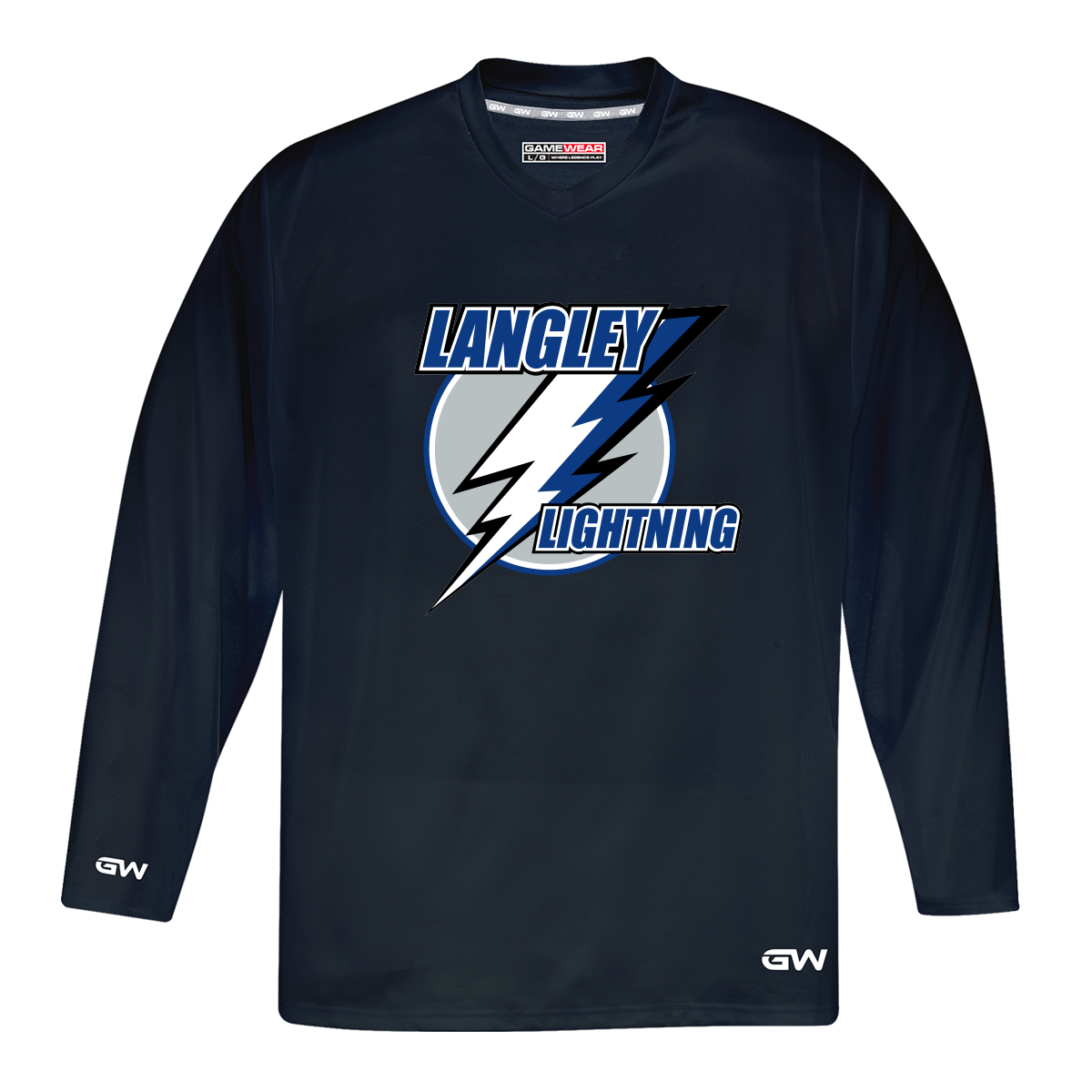 Langley Lightning -- Youth GameWear Practice Jersey