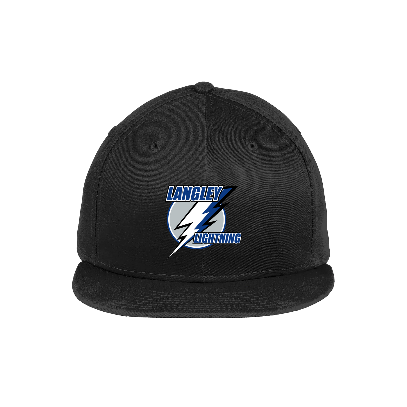 Langley Lightning -- Senior New Era Flat Bill Snapback Cap NE400