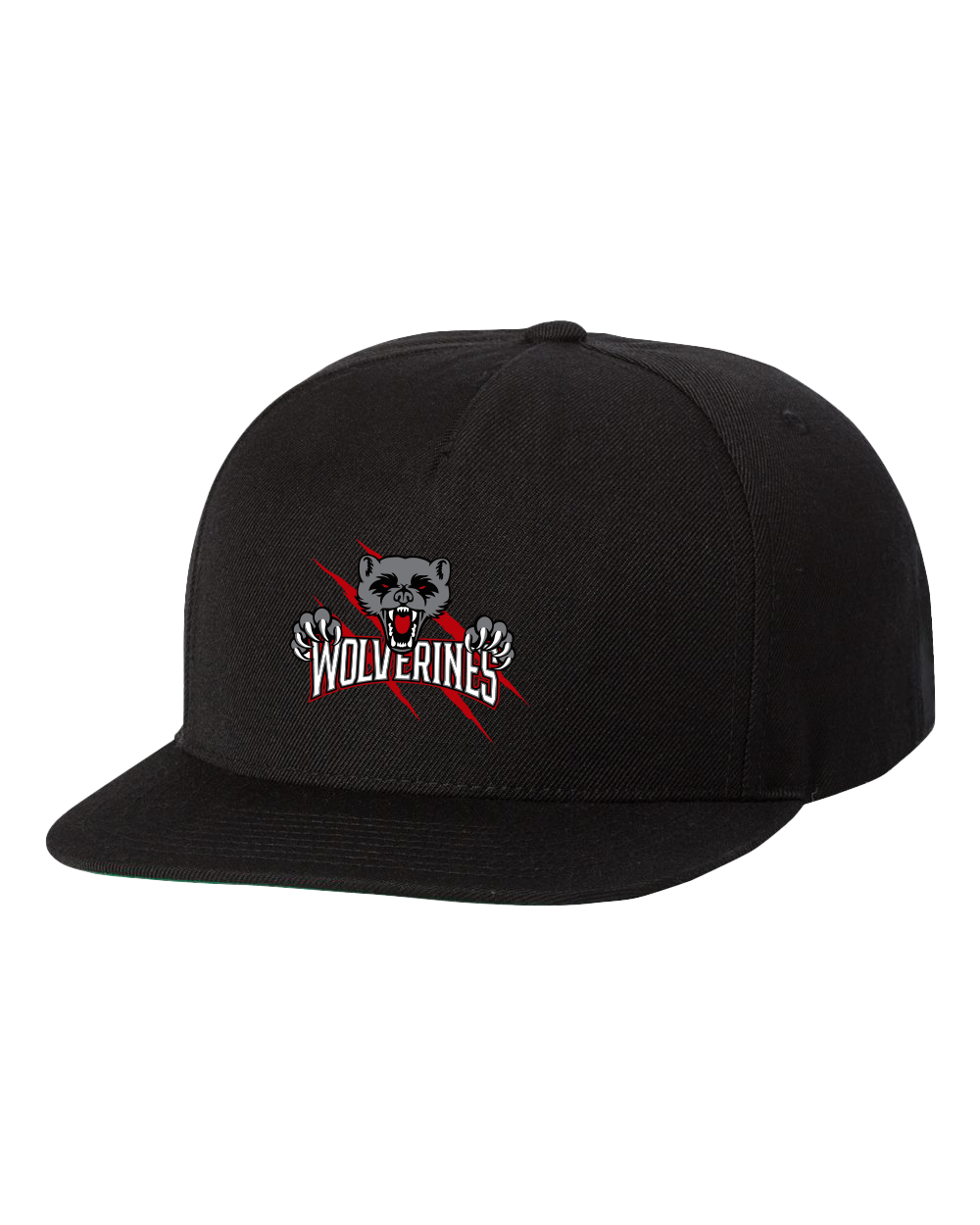 Wolverines -- Yupoong Snapback Flat Brim Hat