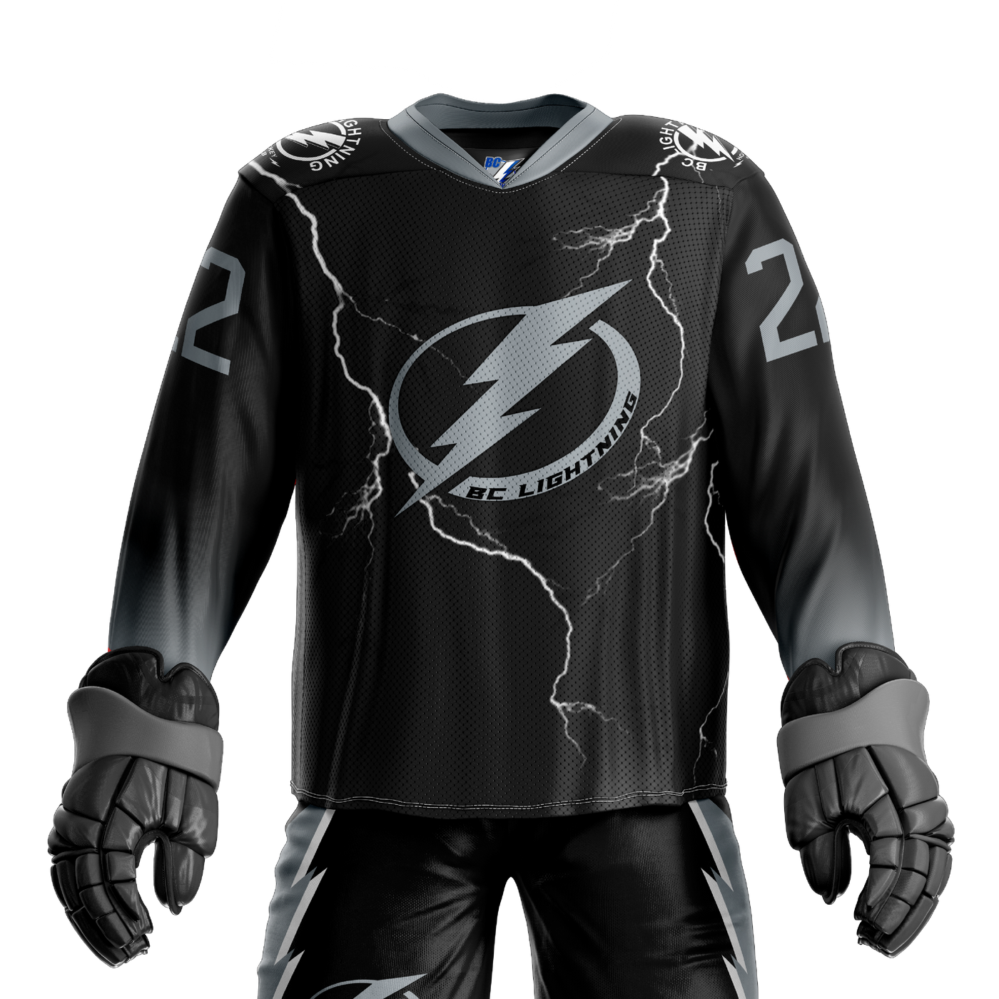 BC Lightning -- Youth Black Player Jersey