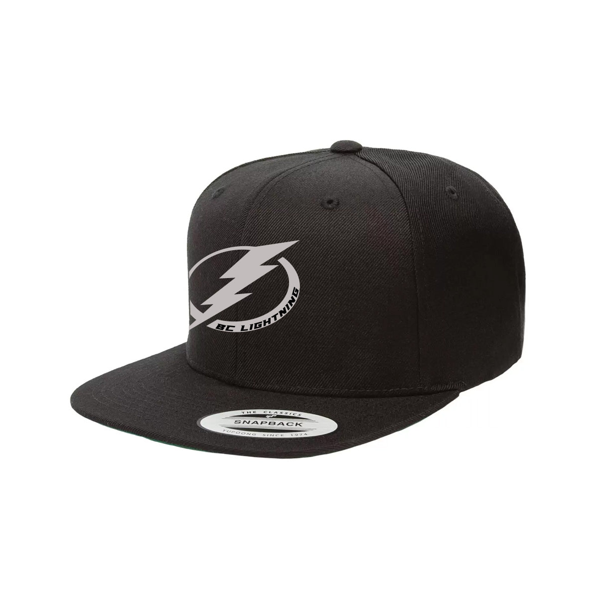 BC Lightning -- Flat Brim Hat with Metallic Logo