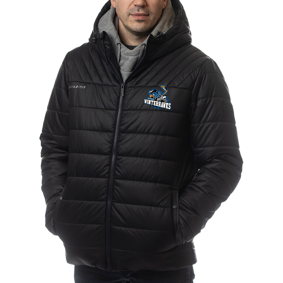 Kitimat Winterhawks -- Youth Bauer Puffer Jacket
