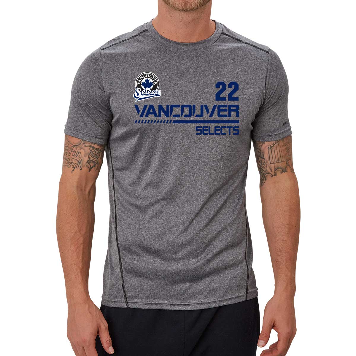 Vancouver Selects -- Youth Bauer Vapor Team Tech Tee